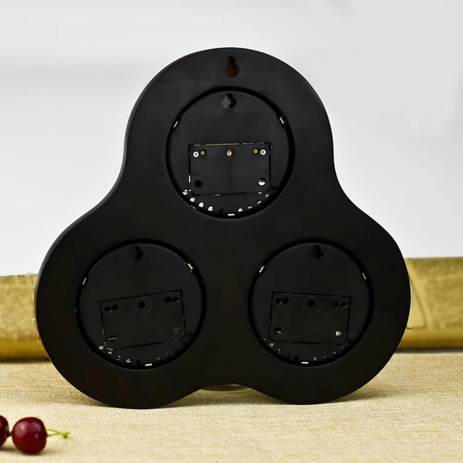 Wooden 3-In-1 Barometer Thermometer Hygrometer - Multifunctional Weather Station, Wall Hanging Analog, Suitable for Home, Hotel, Warehouses, Office (9.84X10.24In) image number 5