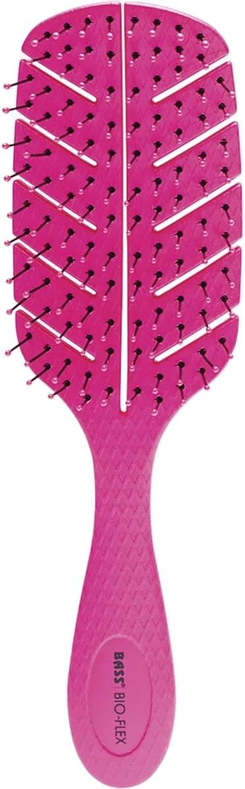BASS BRUSHES Bio-Flex Detangler Hair Brush - 1 (Pink) image number 1