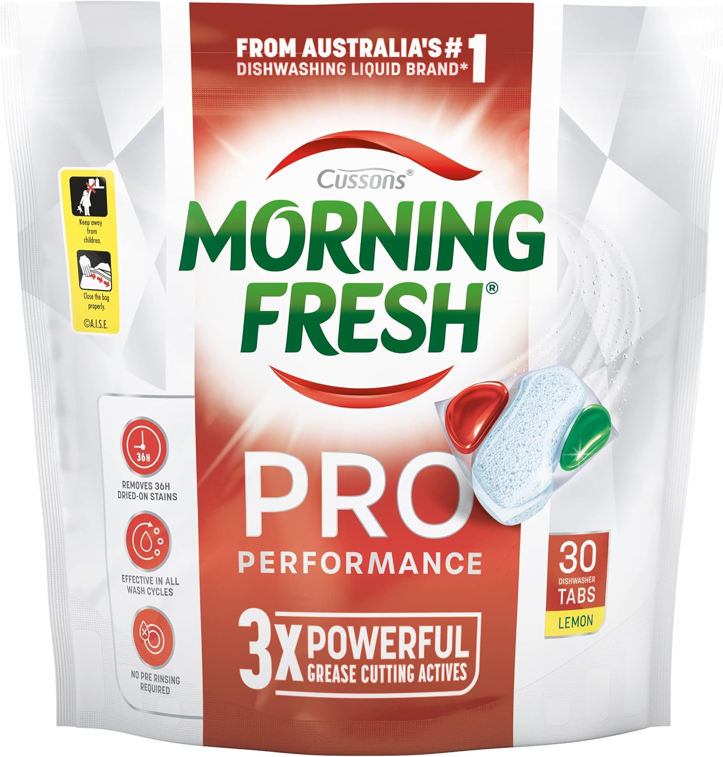 Morning Fresh Pro Performance Dishwasher 90 Tablets (30 Pack X 3)