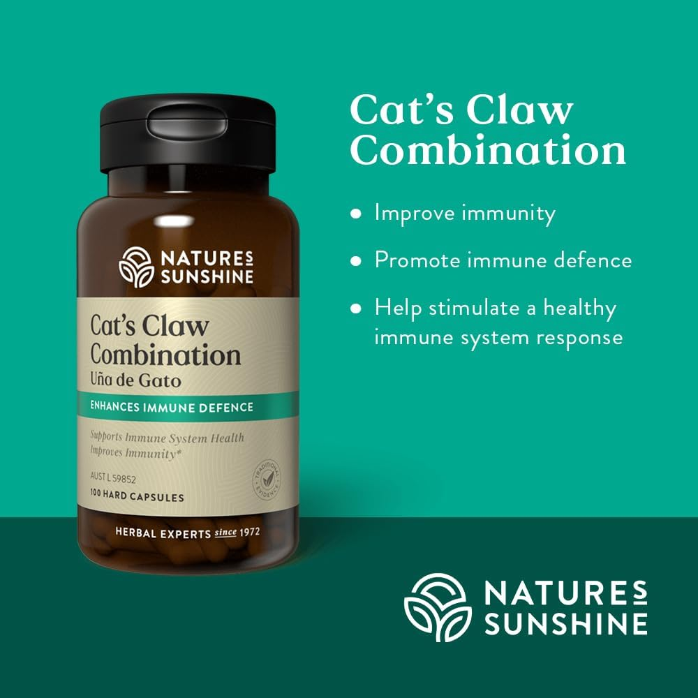 Nature'S Sunshine Cat'S Claw Combination - Traditionally Used in Western Herbal Medicine to Improve Immunity - 100 Capsules image number 3