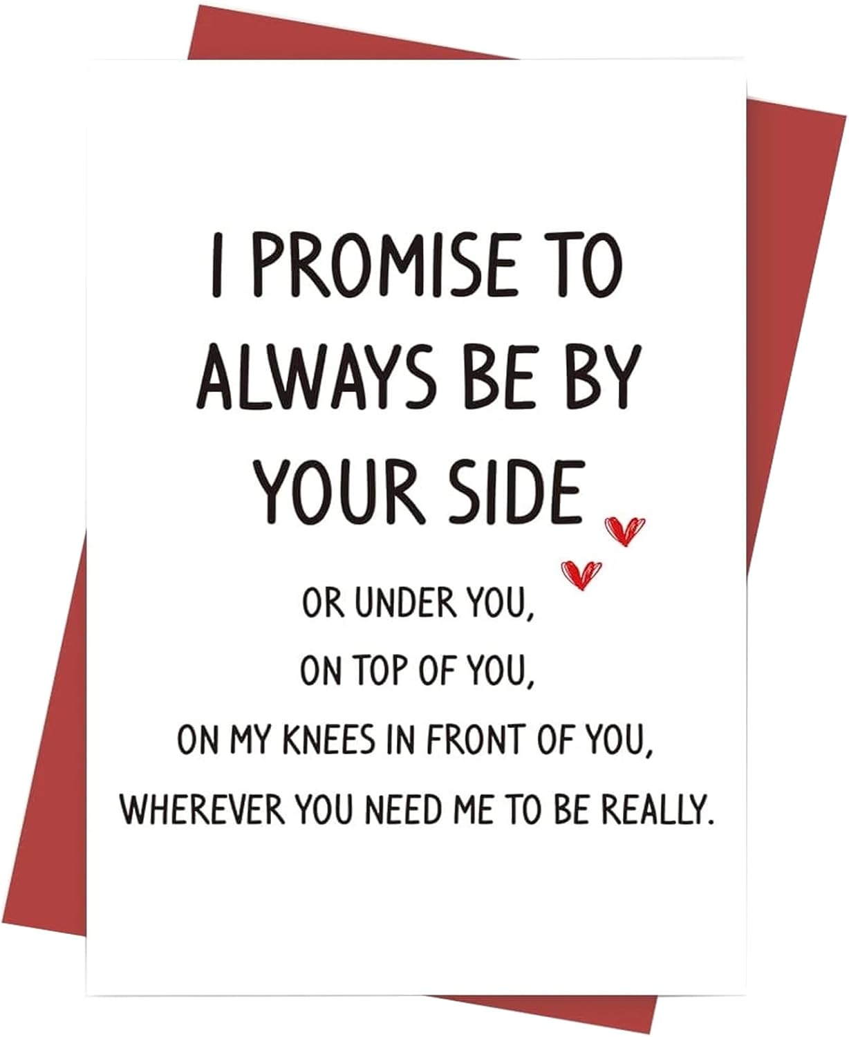 YQQZQ Funny and Sincere Words Card,Perfect for Mother Father Wife Husband Boyfriend Girlfriend (Promise) image number 5