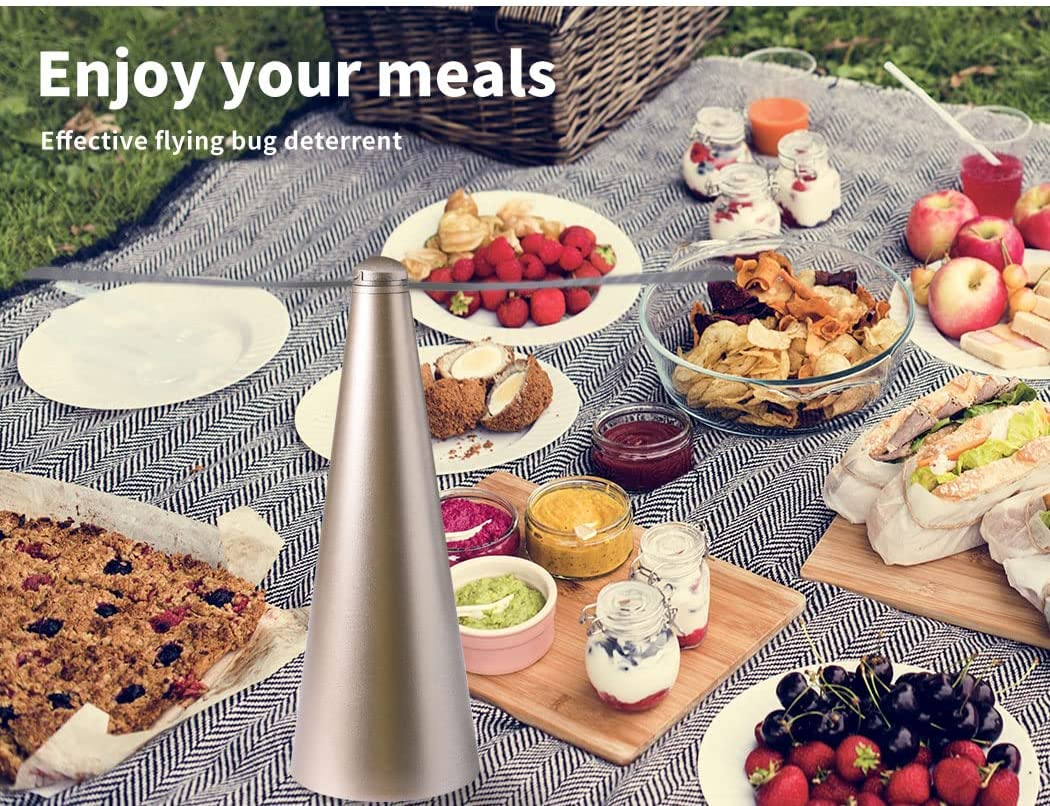 Fly Free Repellent Fan Trap Entertaining Chemical Hook Indoor Outdoor Home image number 3