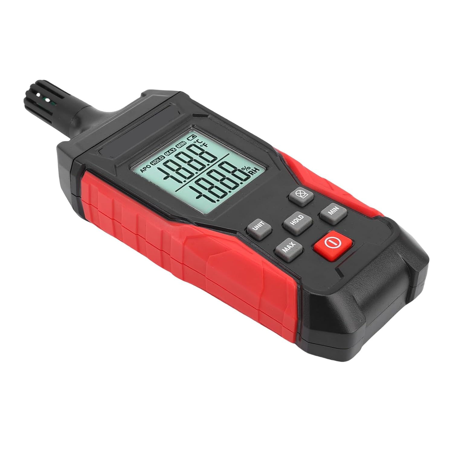 Cryfokt Electronic Temperature Humidity Detector High Definition Hygrometer for Precision Measurement in Industrial Settings, Plastic Material image number 1