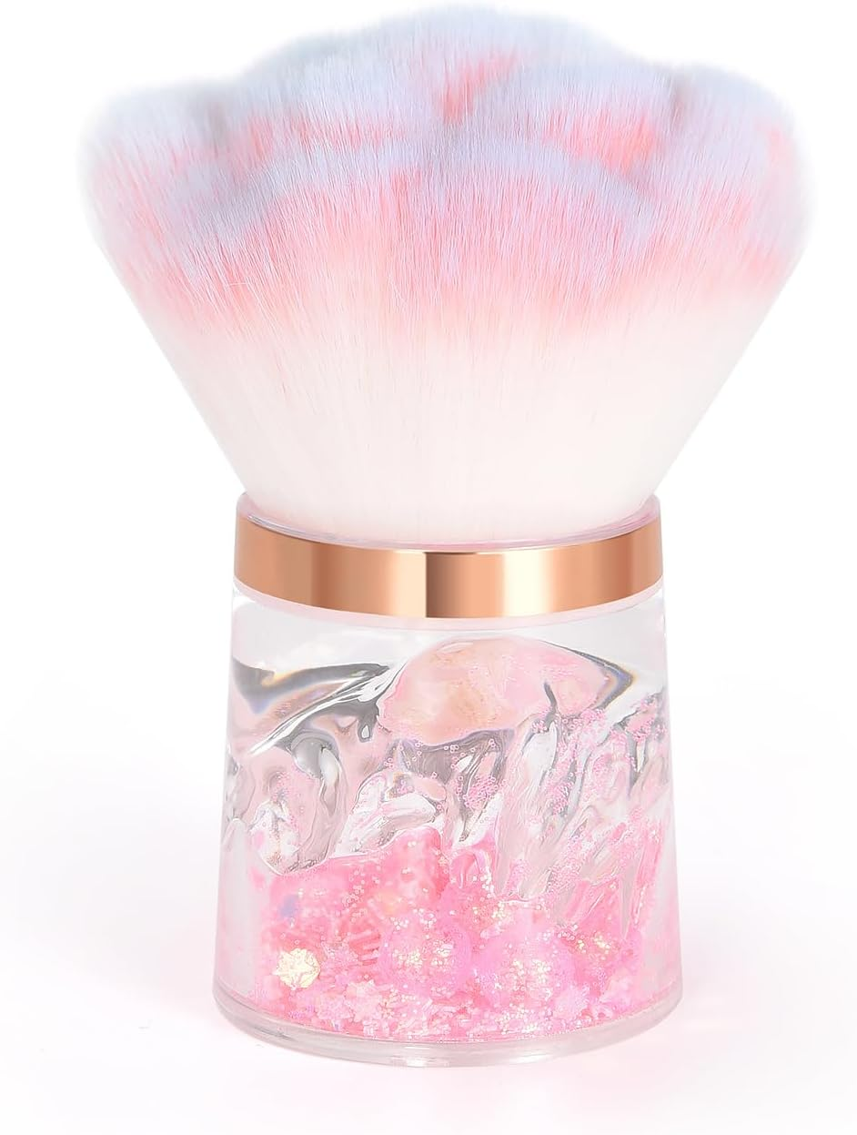 Rolabling Nail Dust Brush Nail Art Dust Cleaner for Acrylic Nails Dust Brush for Nails Nail Art Manicure Dust Cleaner Brush for Nail Clipping Cleaning Makeup Brush Tools (8) image number 2