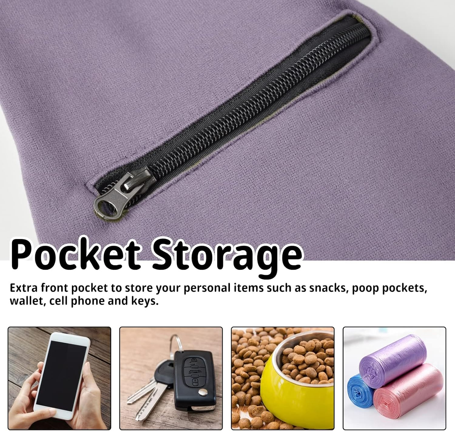 CUBY Reversible Pet Sling Carrier Hands-Free Dog Cat Carrier Bag Double-Sided Pouch Adjustable Shoulder Strap Carry Tote Handbag for Walking Subway (Upgrade Purple)