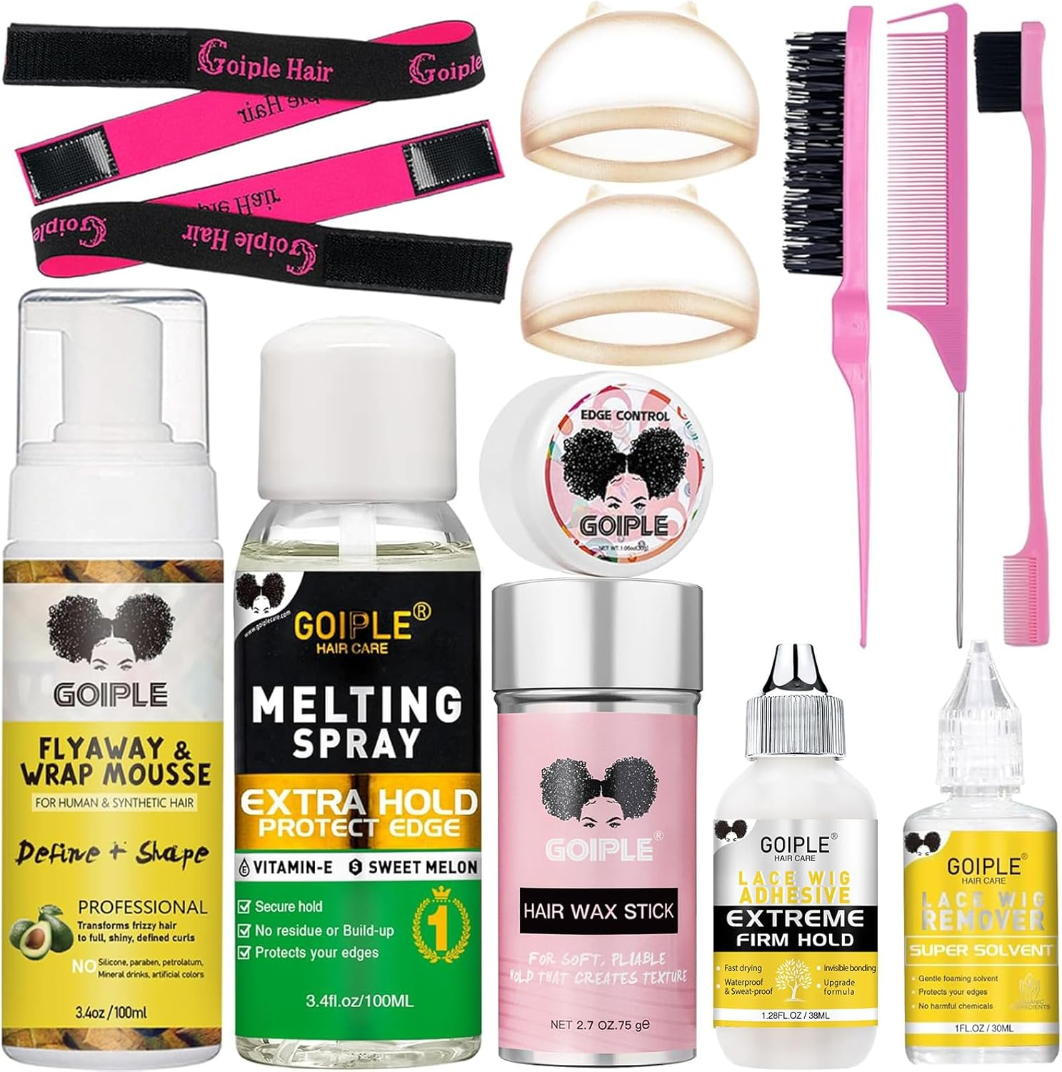 WOZUTUNT - 【Hair & Lace Melt Spray】 Our Hair Melt Spray for Lace Wigs Gives You Long-Lasting Results, so Your Lace Wig Will Stay in Per image number 3