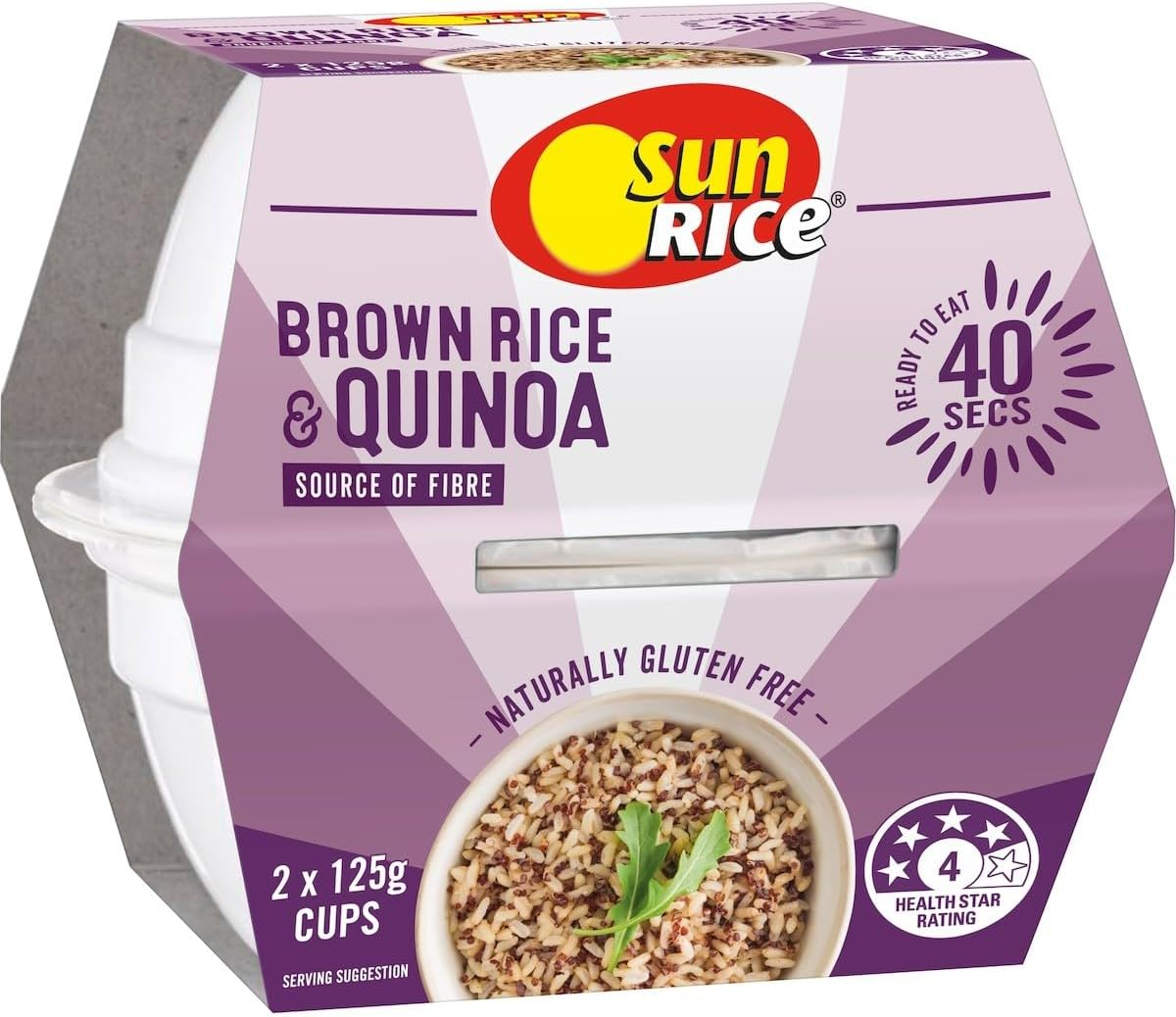 Sunrice Quin Brown Rice Cup 2 X 125 G image number 5