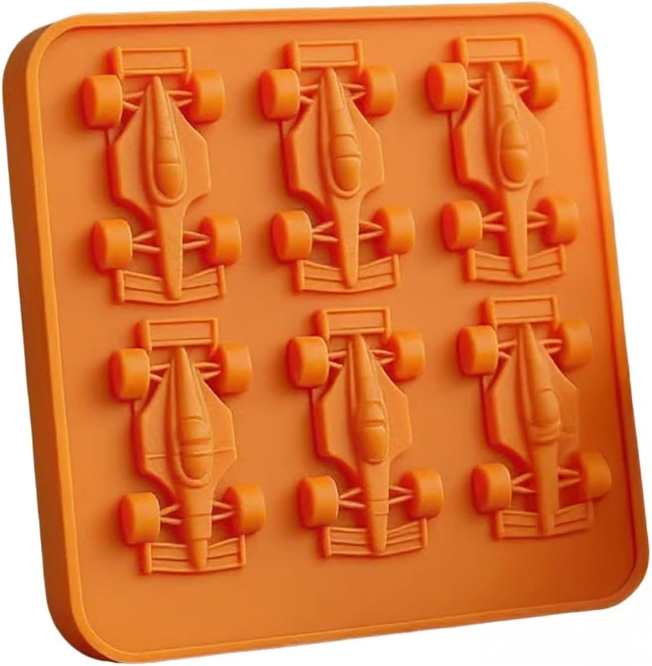 Xiaaofea Formula Racing Car Ice Mold, 6 Cavity 3D Food Grade Silicone Ice Cube Tray, Easy Release Mold for Themed Tumblers, DIY Baking Chocolate Candy Making Tools image number 6