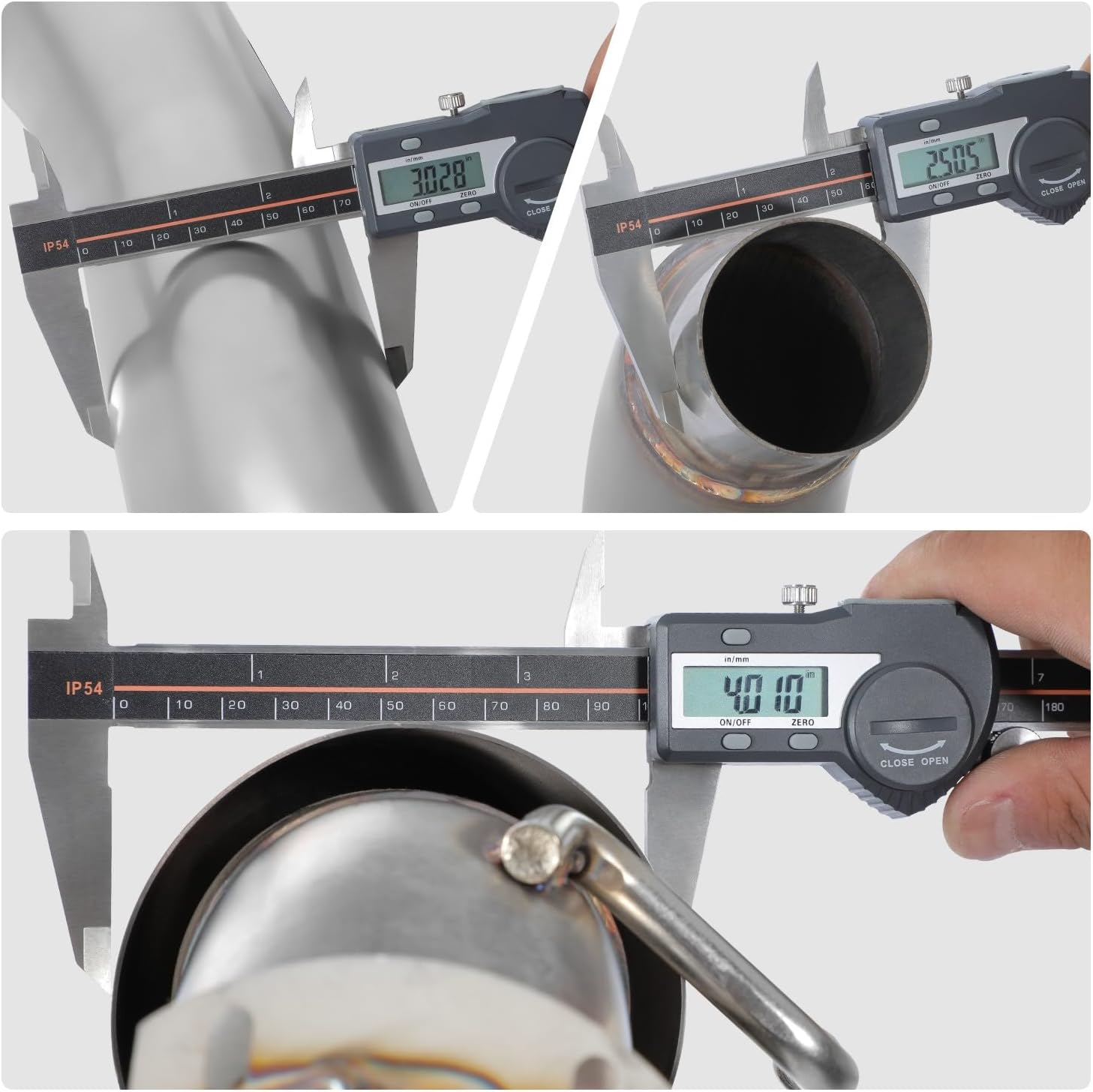 DNA MOTORING Axle-Back Exhaust System Compatible with 05-08 Chevy Corvette 6.0L 6.2L,Round Diagonal Rolled Muffler Tip,2.5" Inlet/3" Outlet, Aluminized Piping/Polished Tips CBE-MU-CCORVO5-60L image number 5