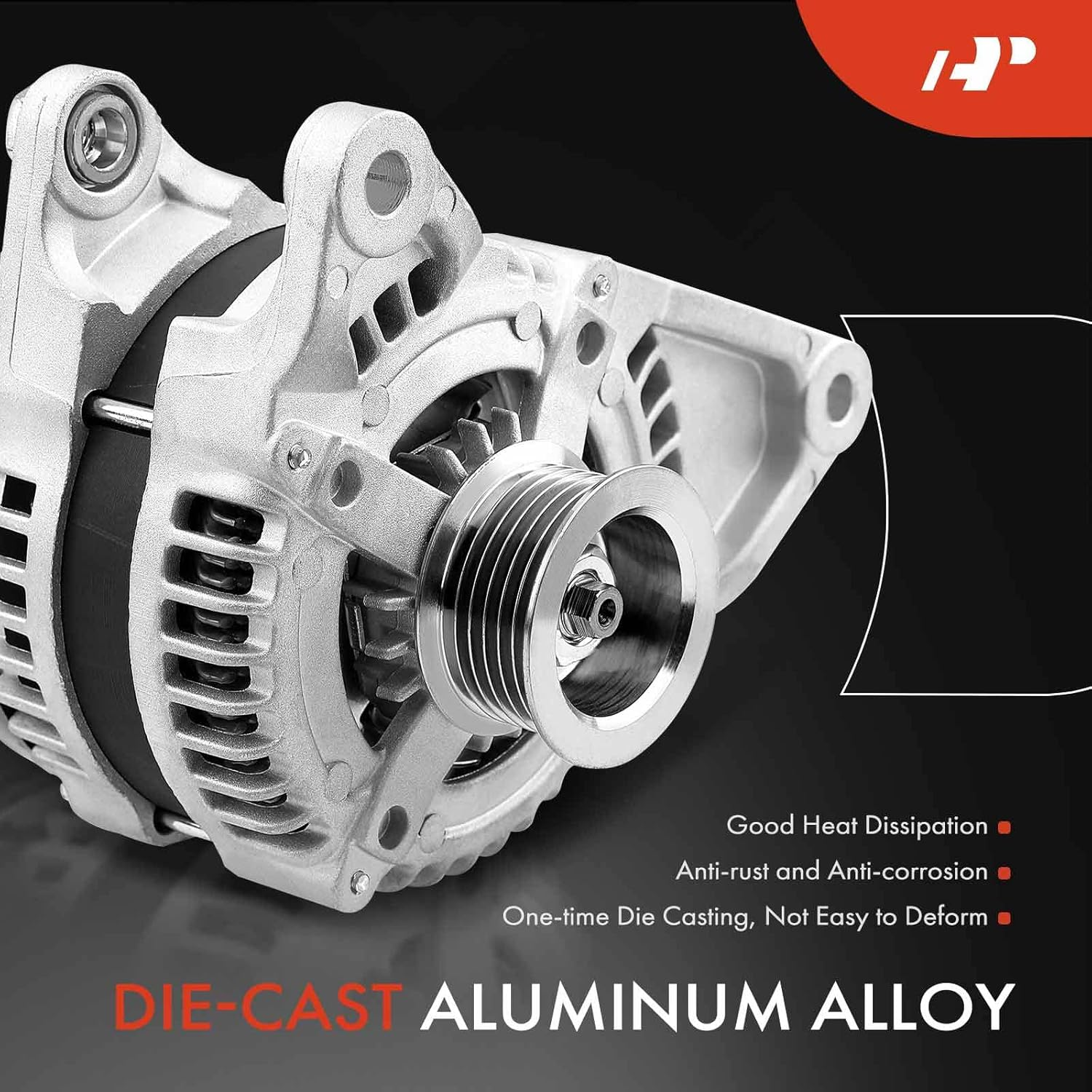 A-Premium Alternator Compatible with Jeep Grand Cherokee Commander 2007-2010 5.7L 6.1L 150A 12V CW 6-Groove Pulley Replace# 421000-0550, 421000-0552 image number 5