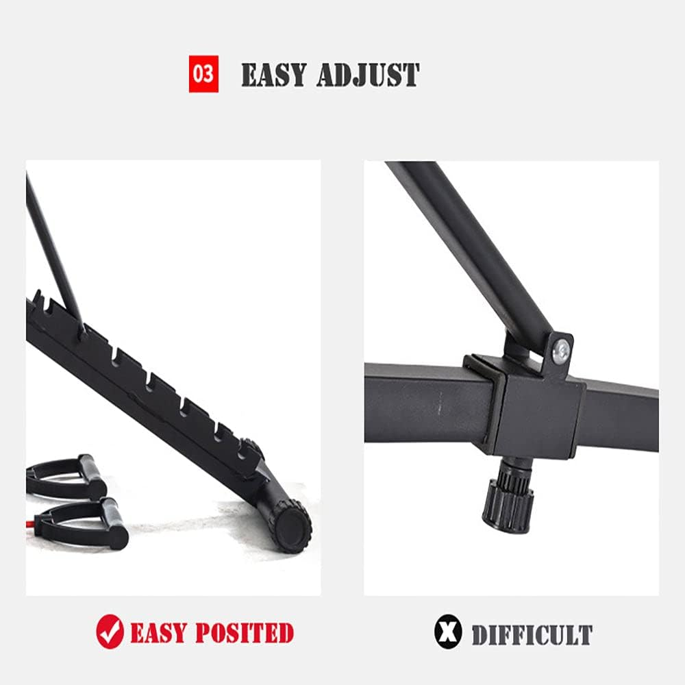 Fitness Master Adjustable Weight Abdominal Bench Sit-Up Back Support Fitness Flat Gym Exercise Dumbbell image number 1