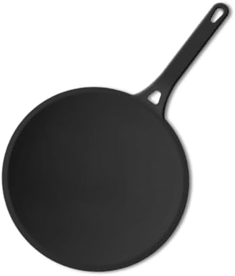 Roca High Grade Cast Iron Roti Tawa/Tava | Crepe Pan 26Cm, Black