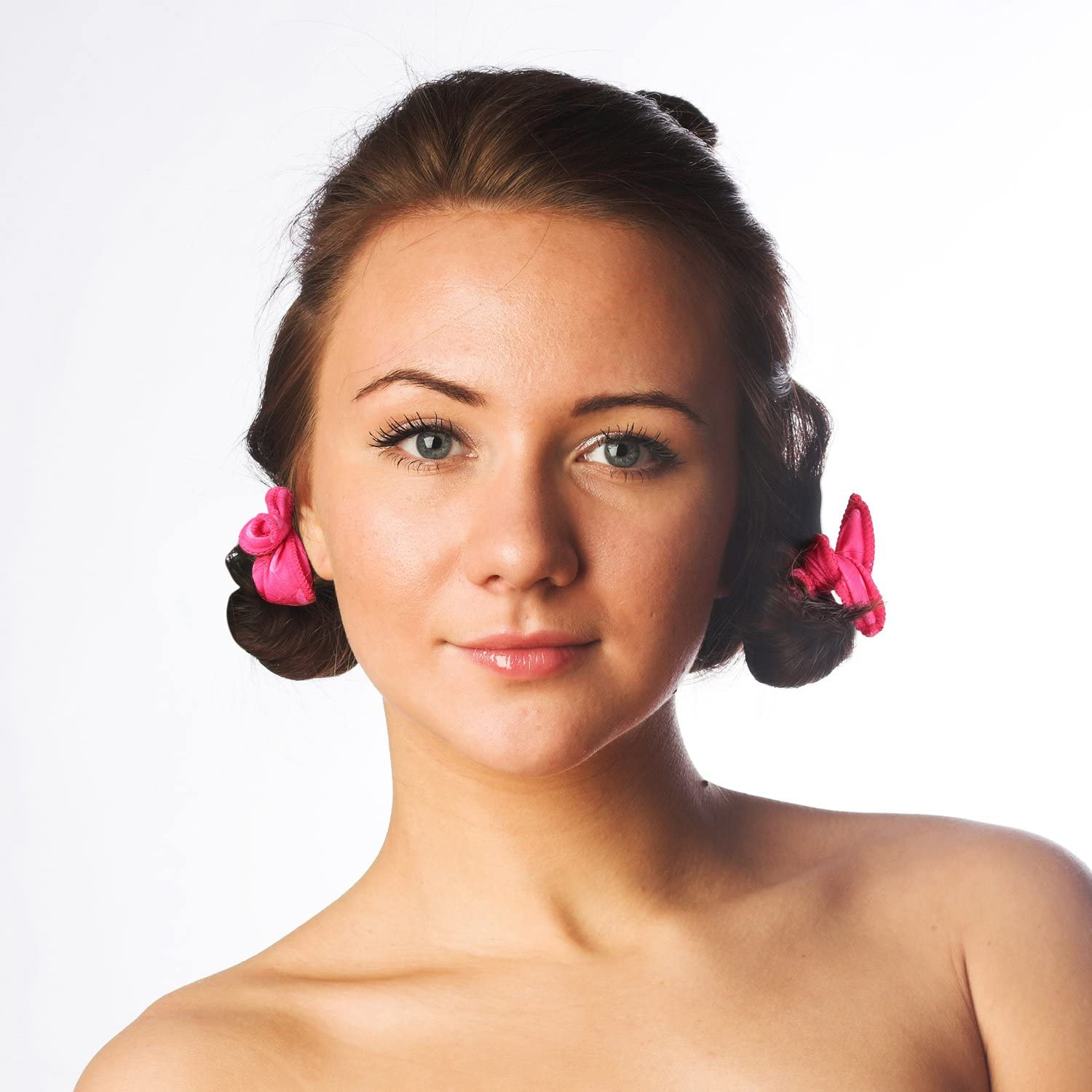 40 Pieces Hair Rollers DIY Hair Styling Rollers Tools Soft Sleep Foam Pillow Hair Curler Rollers Sponge (Color Set 1) image number 6