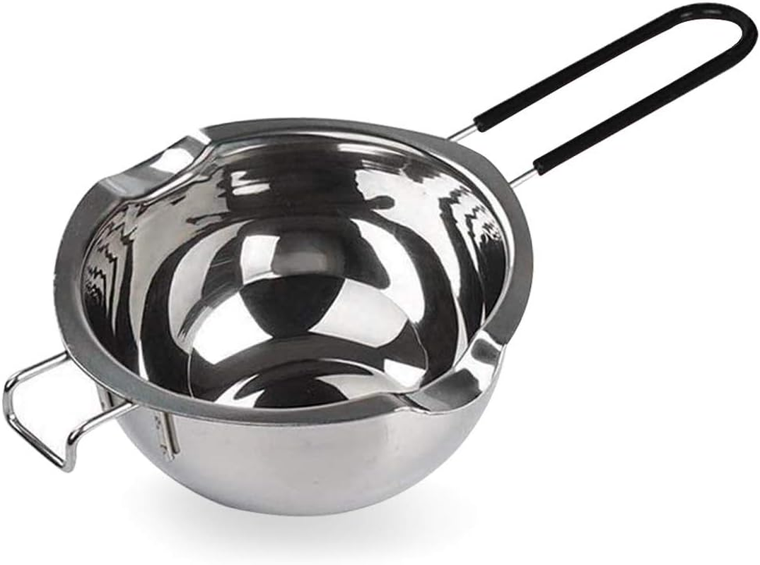 1000ML Upgrade Double Boiler Stainless Steel Melting Pot for Chocolate, Candle and Candy Making (34Oz)