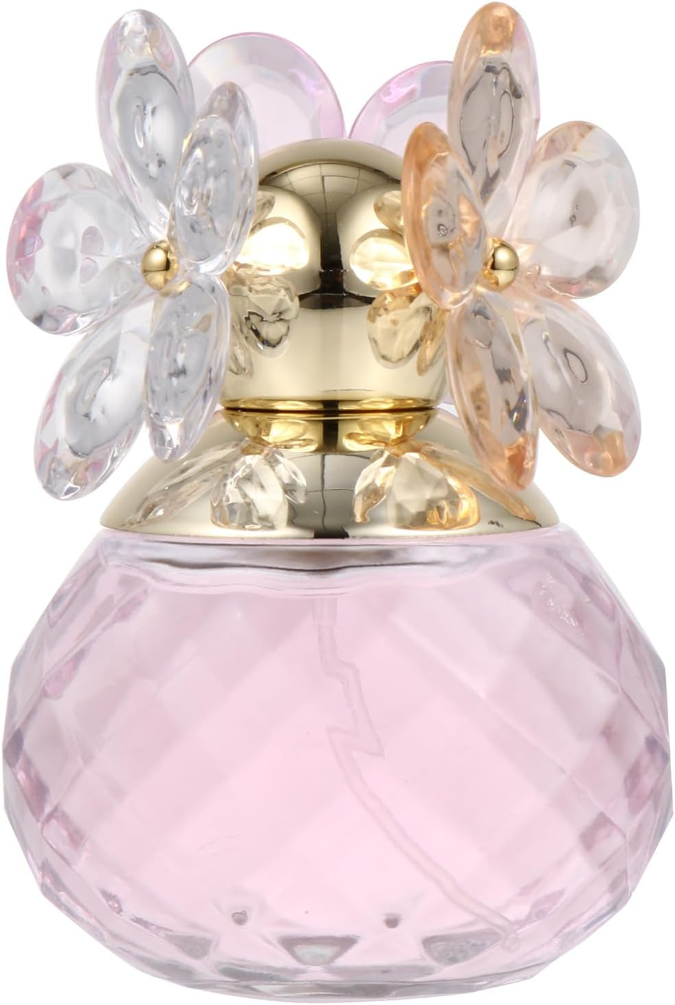 SEWACC 1 Bottle Lady Girl Women Natural Perfume Light Fragrance Romantic Flower Fruit Perfume Pink Glass Bottle for Everyday Use