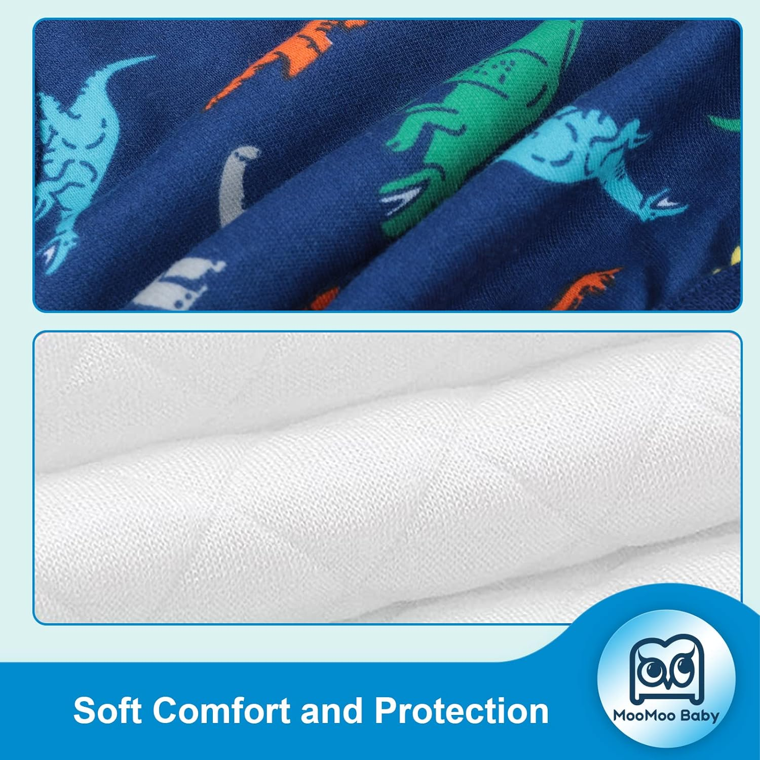 Moomoo Baby Potty Training Pants 4 Packs Absorbent Dinosaur Training Pants for Boys and Girls 5T image number 2