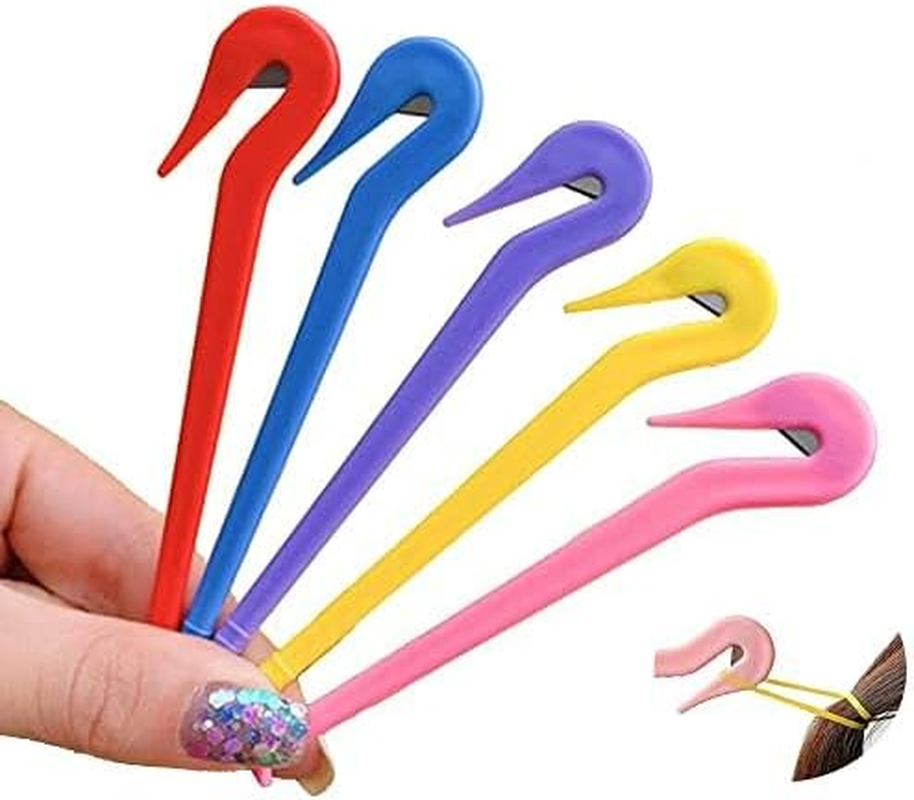 Rubber Band Cutter for Hair - Eco-Friendly Elastic Hair Band Remover for Pain Free Removal of Hair Ties | Elastic Hair Tie Cutter Easy to Remove Disposable Rubber Band Tool image number 5