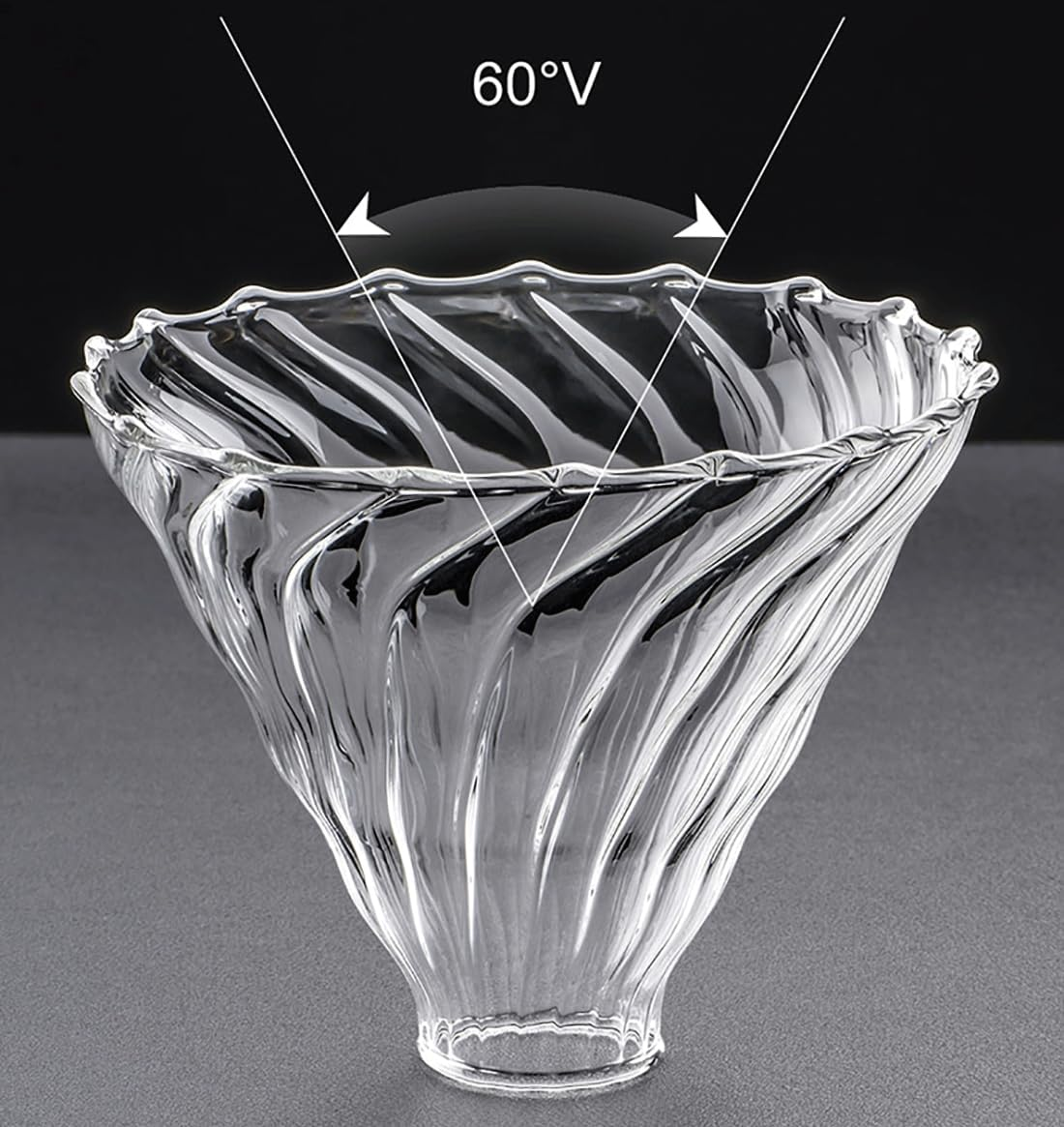 Pour over Coffee Maker - 20 OZ /600ML Coffee Server with Glass Coffee Dripper, Stylish and Elegant 2 in 1 Dripper Coffee Maker Kit Coffee Maker for Home or Office, 1-5 CUPS image number 4