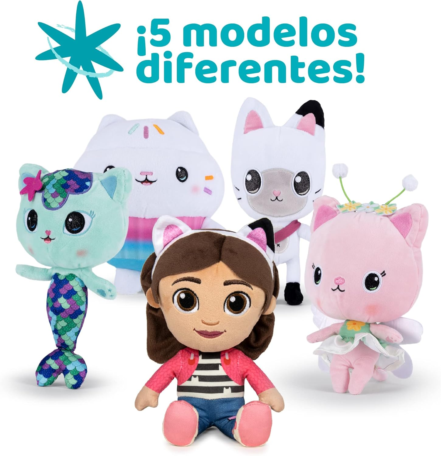 Famosa Softies - Pandy Paws Cartoon Series Gabby'S Dollhouse, 25 Cm, Cuddly, 100% Recycled Fibre, for Children of All Ages, Famous (760022355) image number 4