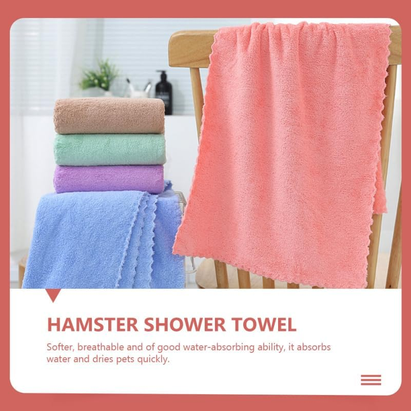 POPETPOP Pack of 5 Hamster Mat Guinea Pig Pads Reusable Washable Urine Pads Puppy Pads Kitten Pad for Rabbits Chinchilla Cage Inserts Small Animals Bedding image number 6