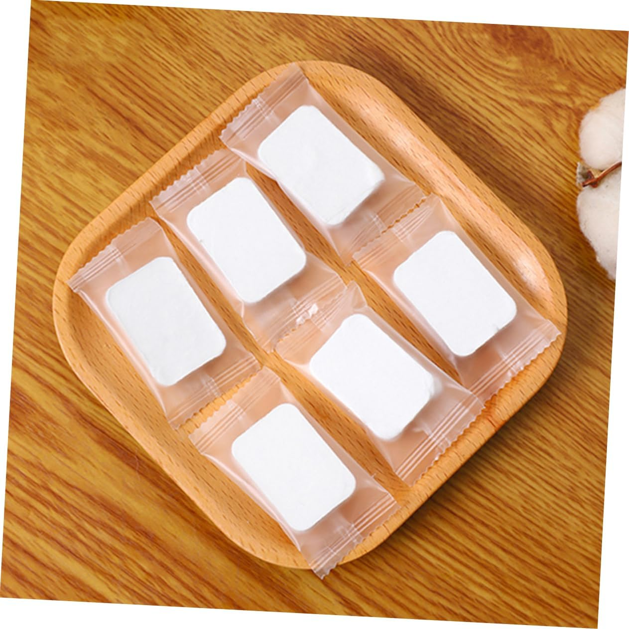 1 Pack Cotton Pads Exfoliating Pads for Face Algodon Desmaquillantes Para Stain Powder Puff Flushable Cream Dry Wipes Cleaner Masks Foaming Spong Makeup Pad White Non-Woven Fabric image number 4