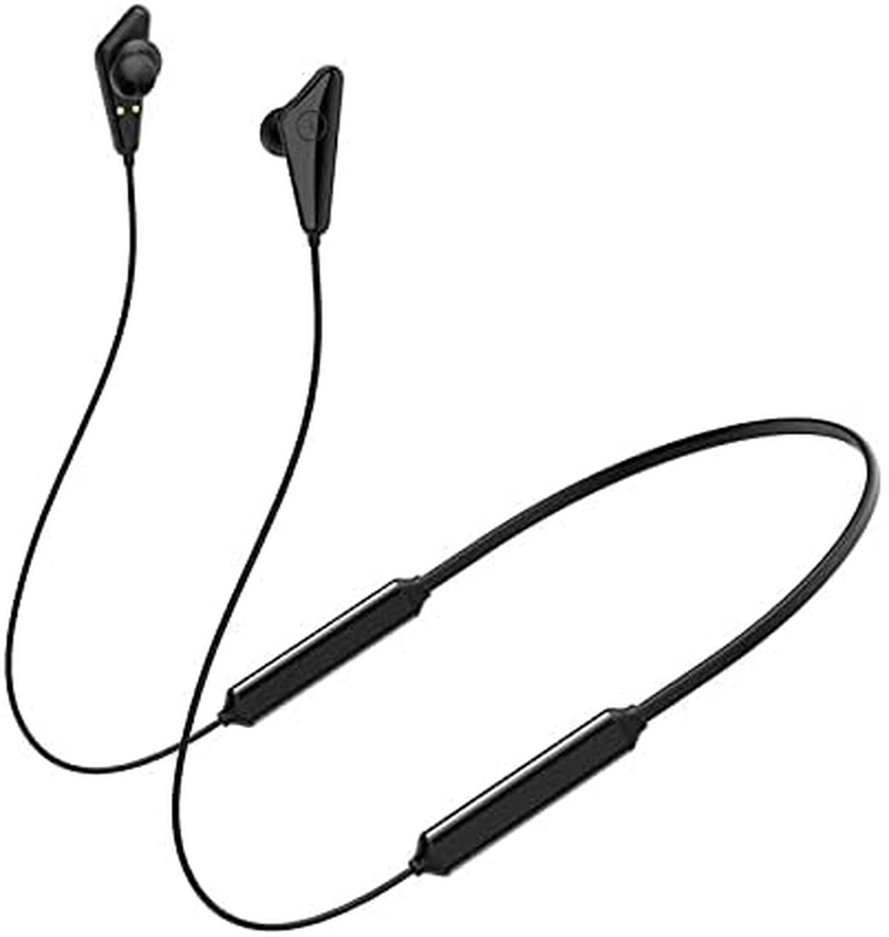 Headphones Neckband Earphones with HD Mic 68Hrs Black image number 2