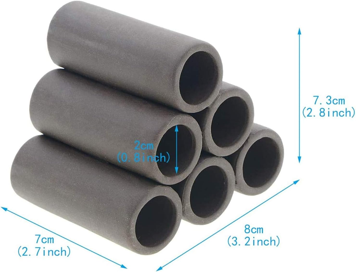 XMHF Aquarium Breeding Cave Ceramic Shrimp Shelter Spawning Tube Shrimp Habitat Ornament Hiding Cave Decorations Hideaway Pipe