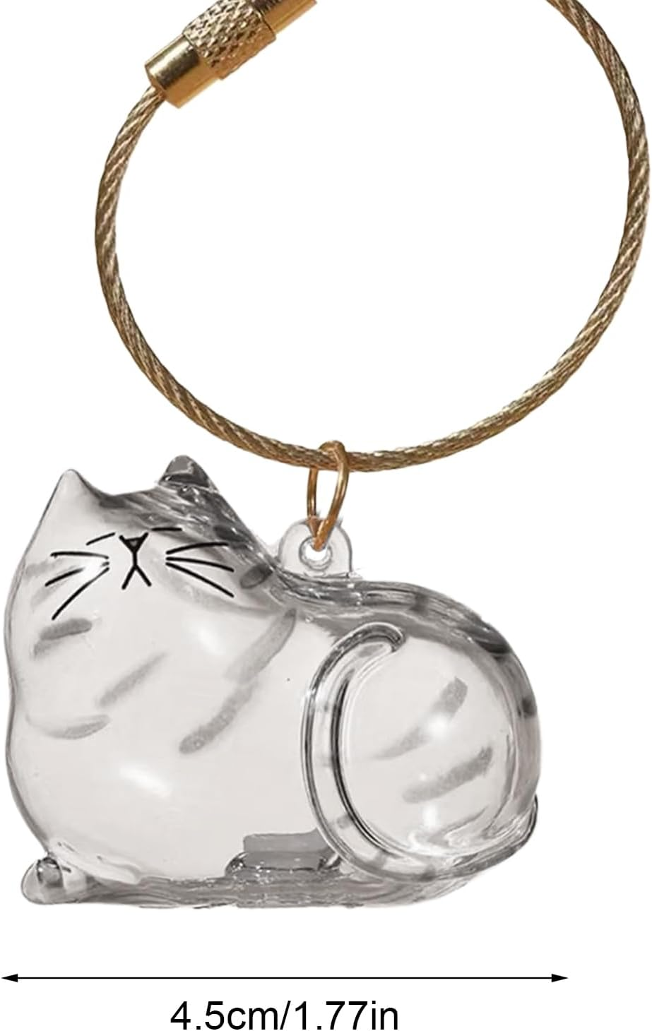 Transparent Cat Hair Storage Box, Cat Hair Storage Bottle, Pet Memorial Keepsake, with Meaningful Sympathy, Clear and Compact Design, 4.5Cm, for Friends & Family image number 2