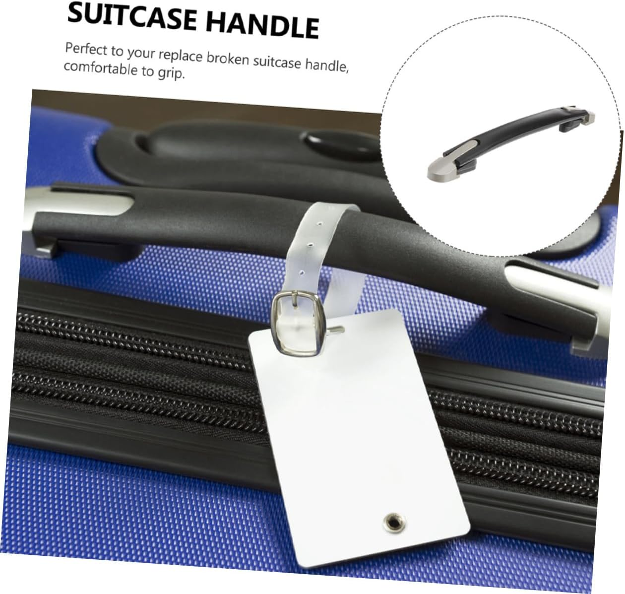 VALICLUD Plastic Suitcase Handle Replacement with Anti-Slip Grip for Luggage Travel Bag and Suitcase Accessories Wear-Resistant Grip for Stable and Comfortable Carrying image number 6