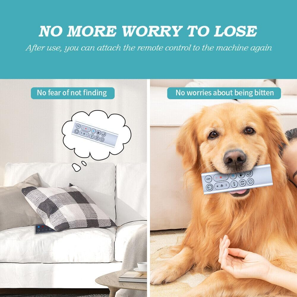 New Replacement Remote Control for Dyson Pure Hot + Cool Purifying Fan HP04 HP05 HP06 HP09, Air Purifier/Heater (Silver) image number 4