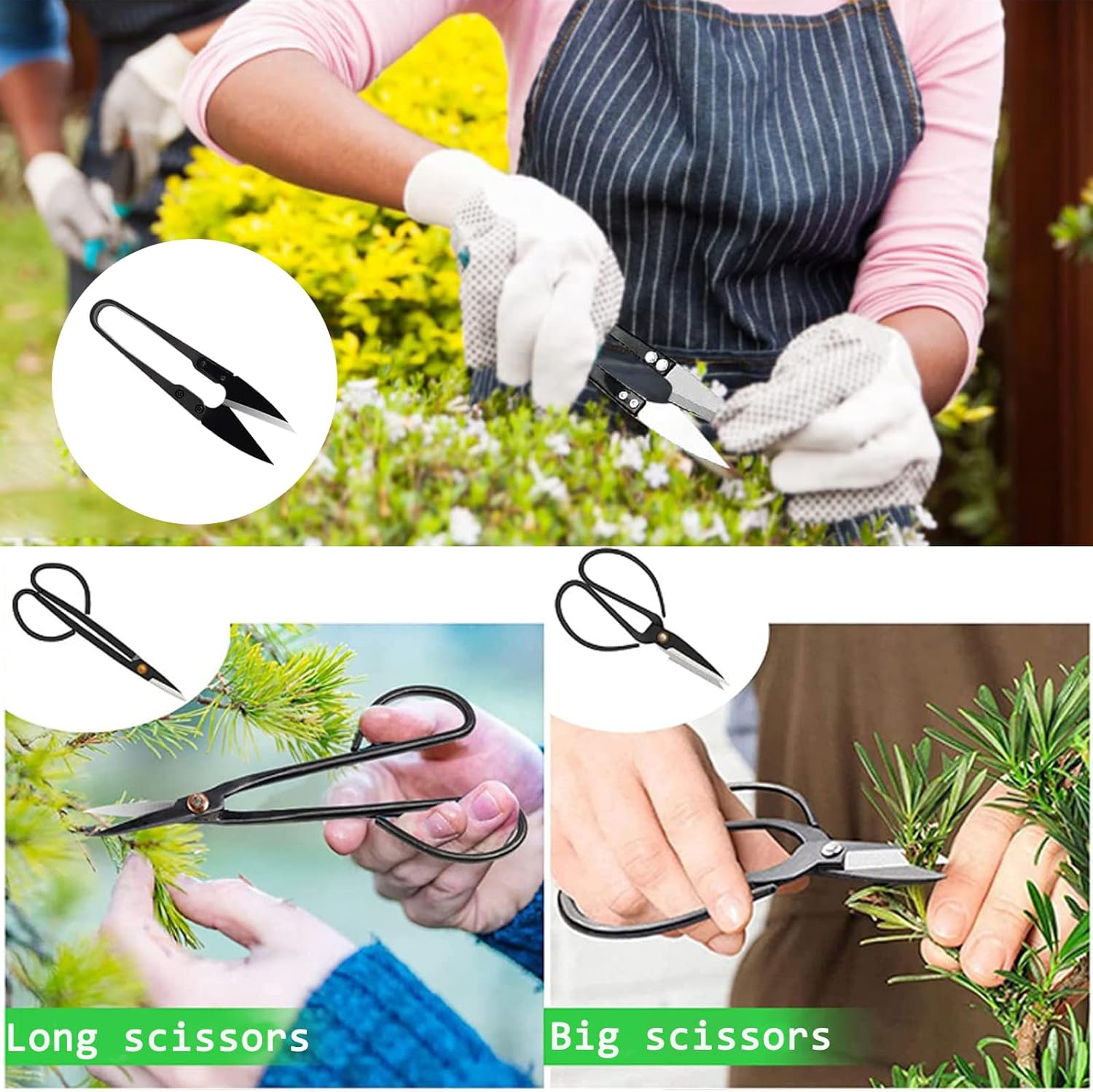 Bonsai Tree Kit, Garden Tools Set 16 PCS Succulent Kit Bonsai Hand Tool Set Bonsai Starter Kit Gardening Trimming Tools Include Pruning Shears, Carbon Bonsai Scissors, Wire, Rake Shovel Leaf Cutter image number 2