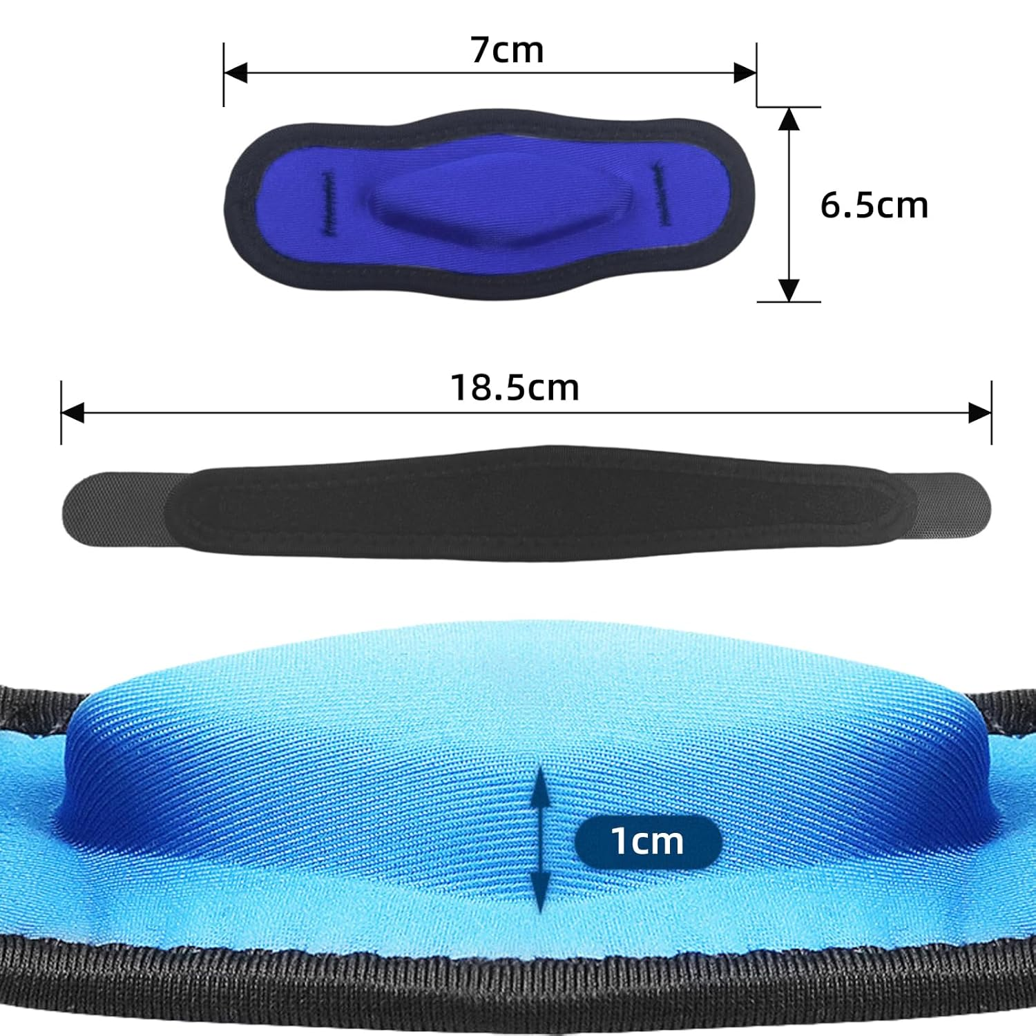 2 Pack Tennis Elbow Brace for Men & Women, Adjustable Elbow Support, Tendonitis Relief for Tennis & Golfer'S Elbow, with Compression Pad，Black and Blue image number 5