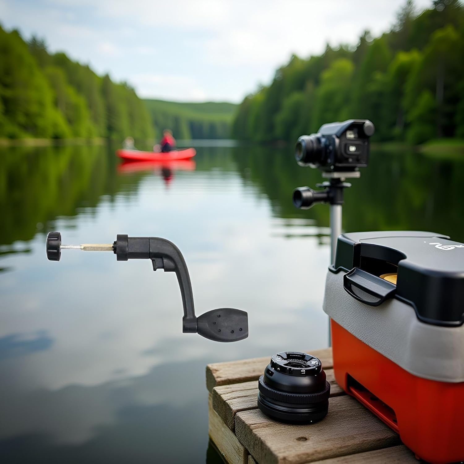 Fishing Spinning Reel Handle Grip Replacement, Plastic Fishing Reel Power Handle Crank Arm Spinning Reel Folding Rotary Knob Repair Parts Black 1 Pcs image number 6