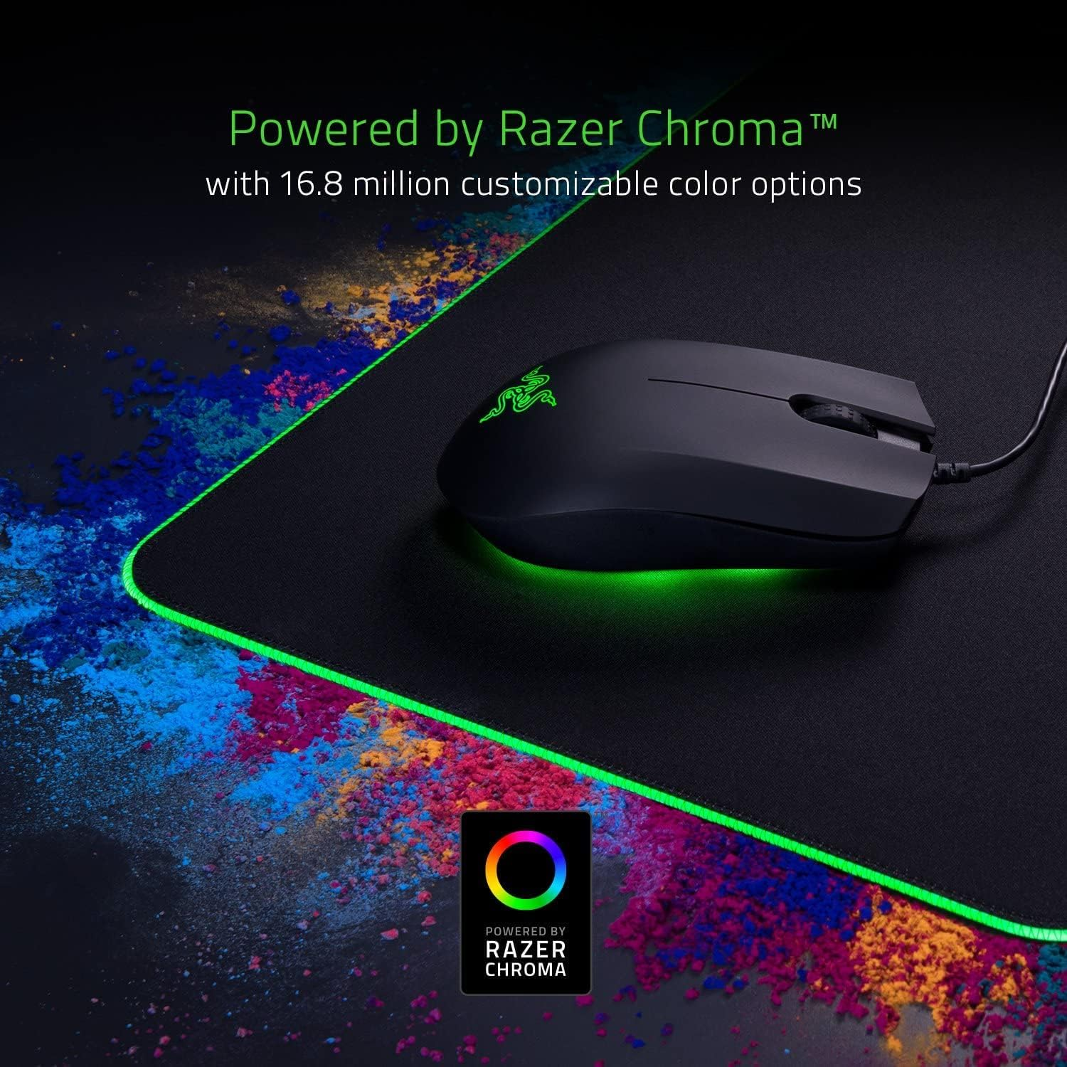 Razer Goliathus Chroma Mouse Mat, Black (RZ02-02500100-R3M1) image number 2