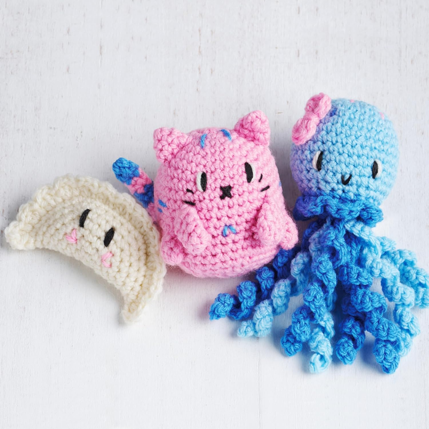 Craft Maker Kawaii Crochet Kit &ndash; DIY Crochet Projects for Beginners &ndash; Create Cute & Colorful Kawaii Characters &ndash; Includes Yarn, Hooks & Instructions image number 2