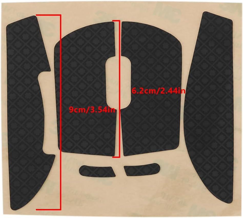 1Set Mouse Grip Sticker Compatible with Logitech G Pro X Superlight for Gaming(Black) image number 4