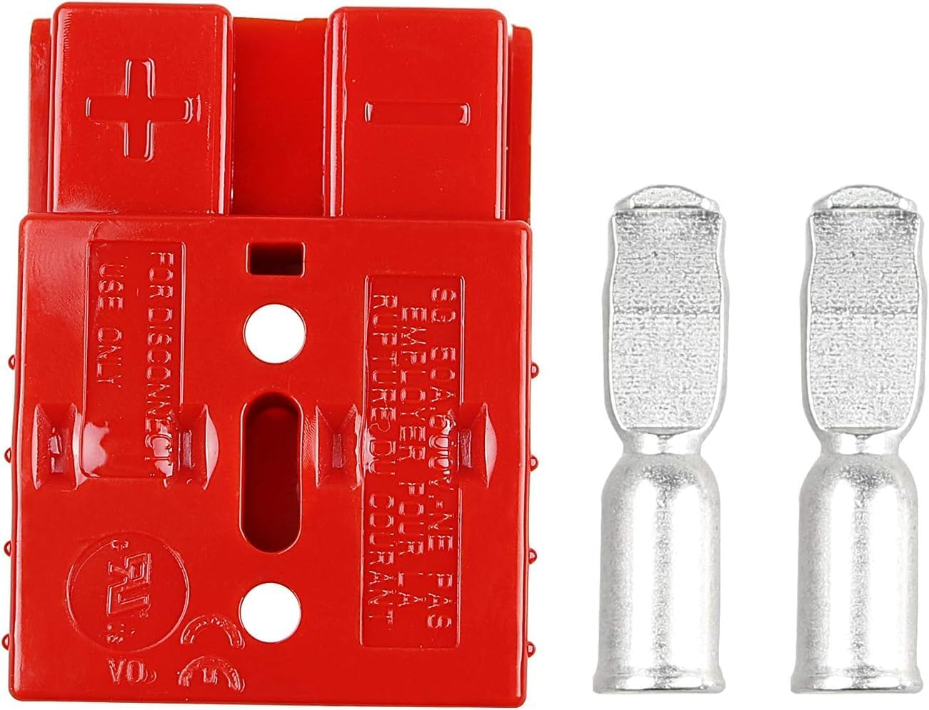 Anhoer Anderson Plug Connectors Battery Connector Quick Connect Modular Power Connectors Quick Connect Disconnect for Car Motorhome Caravan Camper Boat 600V (Red, 4 X 50A + Rubber Caps) image number 5