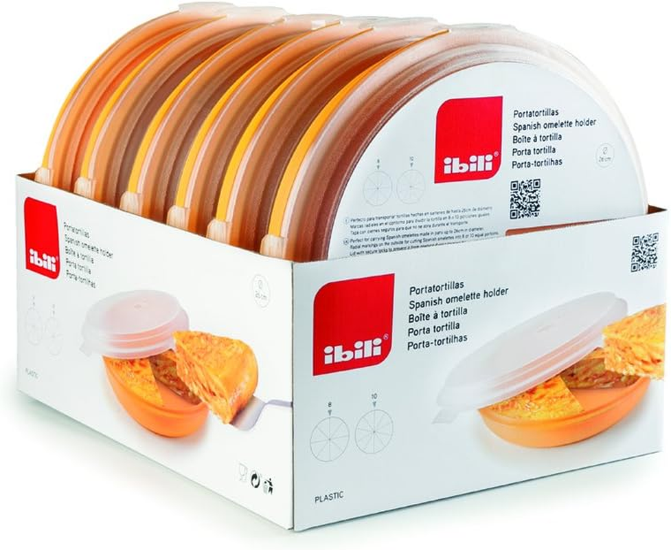 Ibili 749100 Tortilla Box, Plastic, Orange, 26 Cm image number 4
