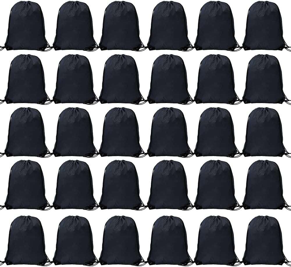 Bulk Drawstring Bags, Polyester Draw String Bags, Gym Sports Cinch Bag Drawstring Backpack for Women Men
