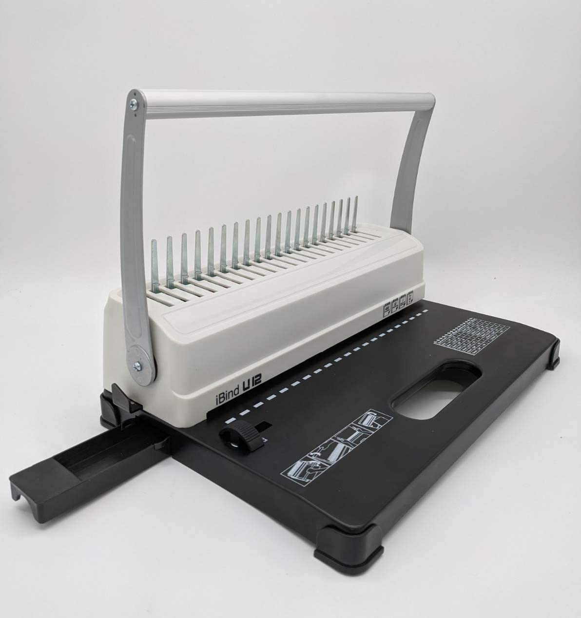 New Home Office Plastic Comb Binder/Binding Machine 21 Holes - White image number 1