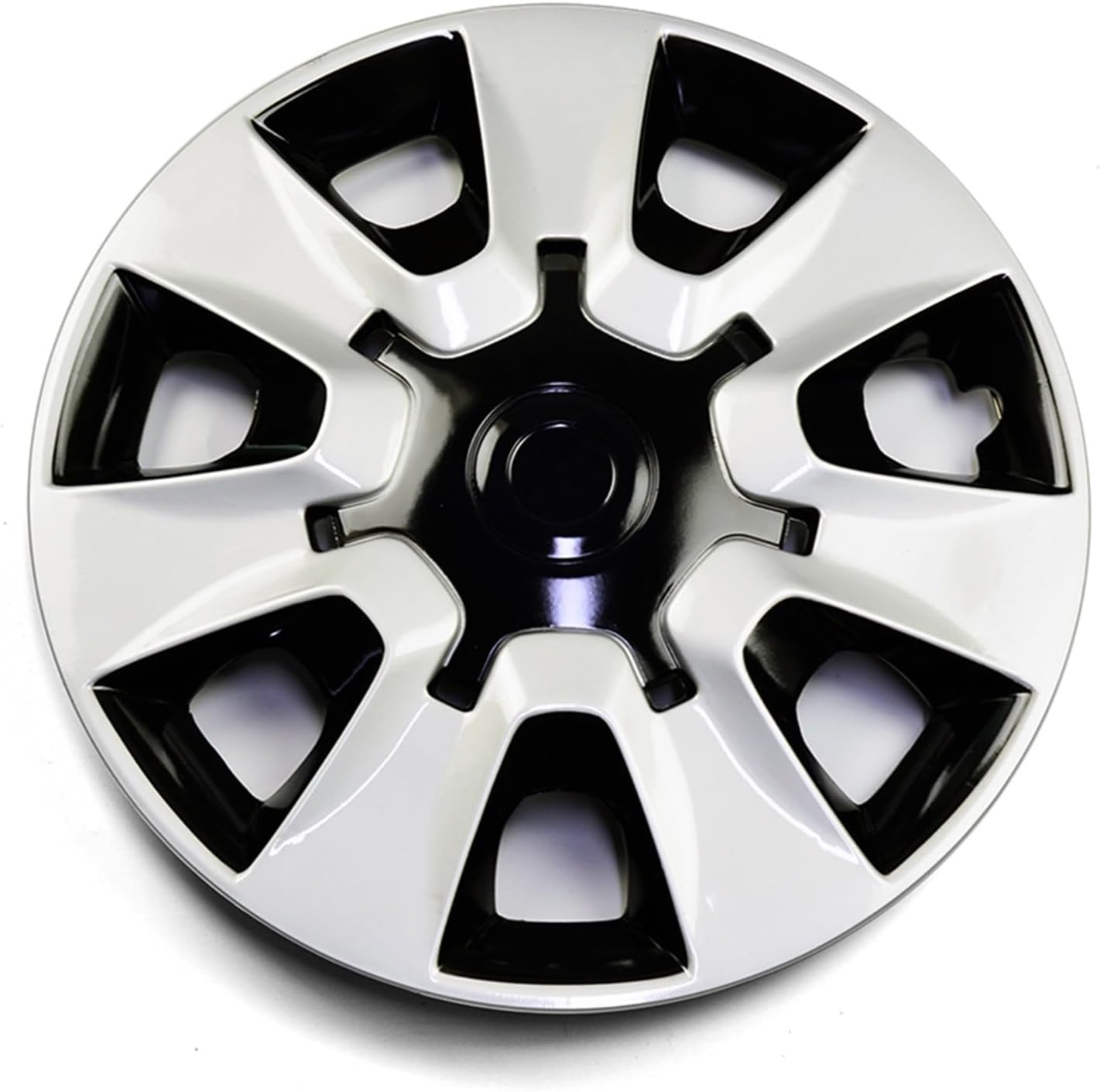 QXKSPG 1 Piece 15" Wheel Center Cap R15 Rim Center Cover Hub Cap with 7 Wheel Spoke Dustproof Decoracion Wheel Trims Set image number 2