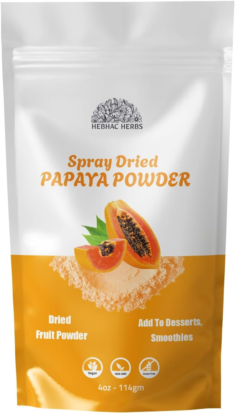 Papaya Fruit Powder 114 G | 100% Natural Papaya Powder for Juices, Smoothies, Milk Shakes, Fruit Salads | Free from Preservatives, Artificial Colors, | Vegan, Gluten-Free image number 3