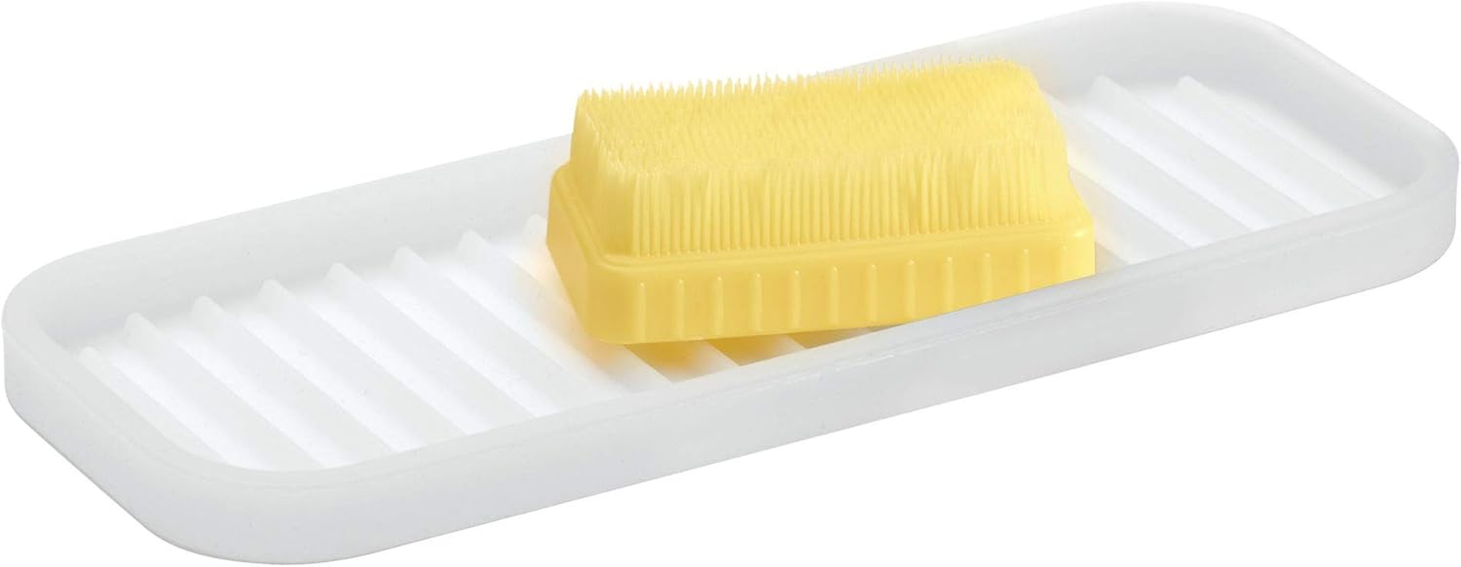 Interdesign Lineo Silicone Sink Divider Protector, Clear image number 1