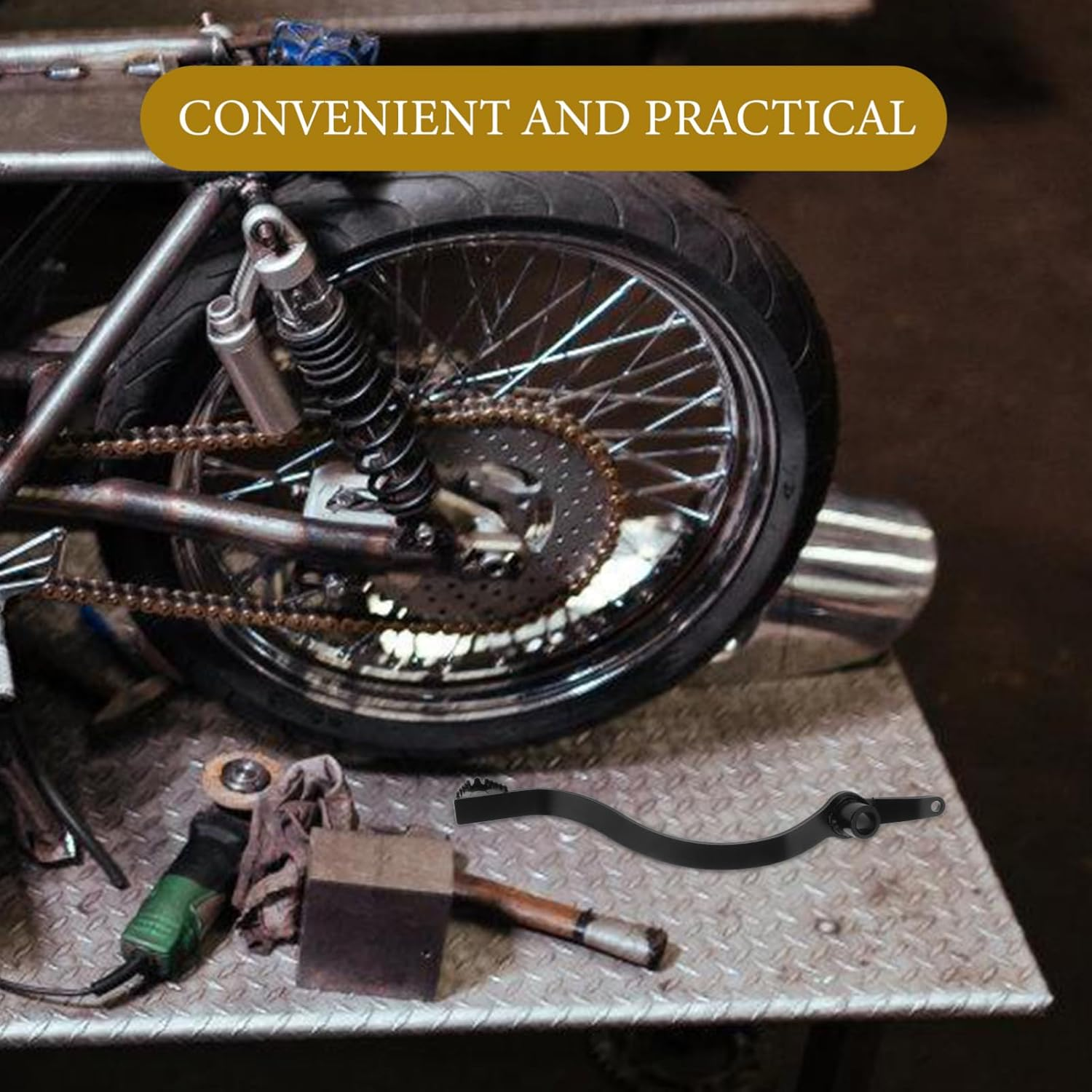 Universal Dirt Bike Brake Pedal Lever 50-160Cc Rear Motorcycle Brake Foot Pedal Accessory for Trail Riding image number 2