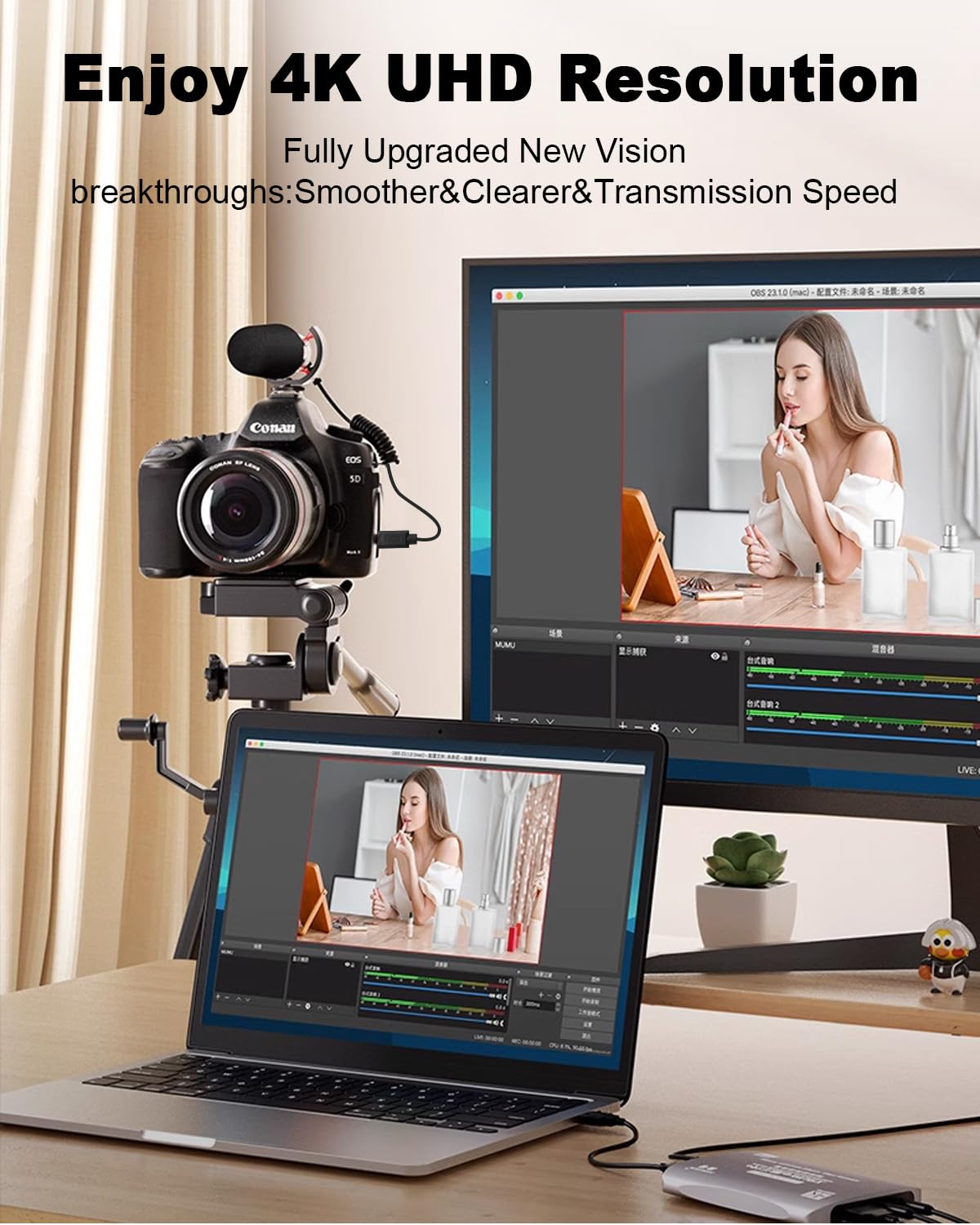 Duttek HDMI to Micro HDMI Cable, Extreme Slim and Flexible Micro HDMI Male to HDMI Male Cable Support 1080P, 4K, 3D for Gopro Hero 8/7 Black,Sony A6500/A7,Canon Camera,Etc (1.2M/4FT)