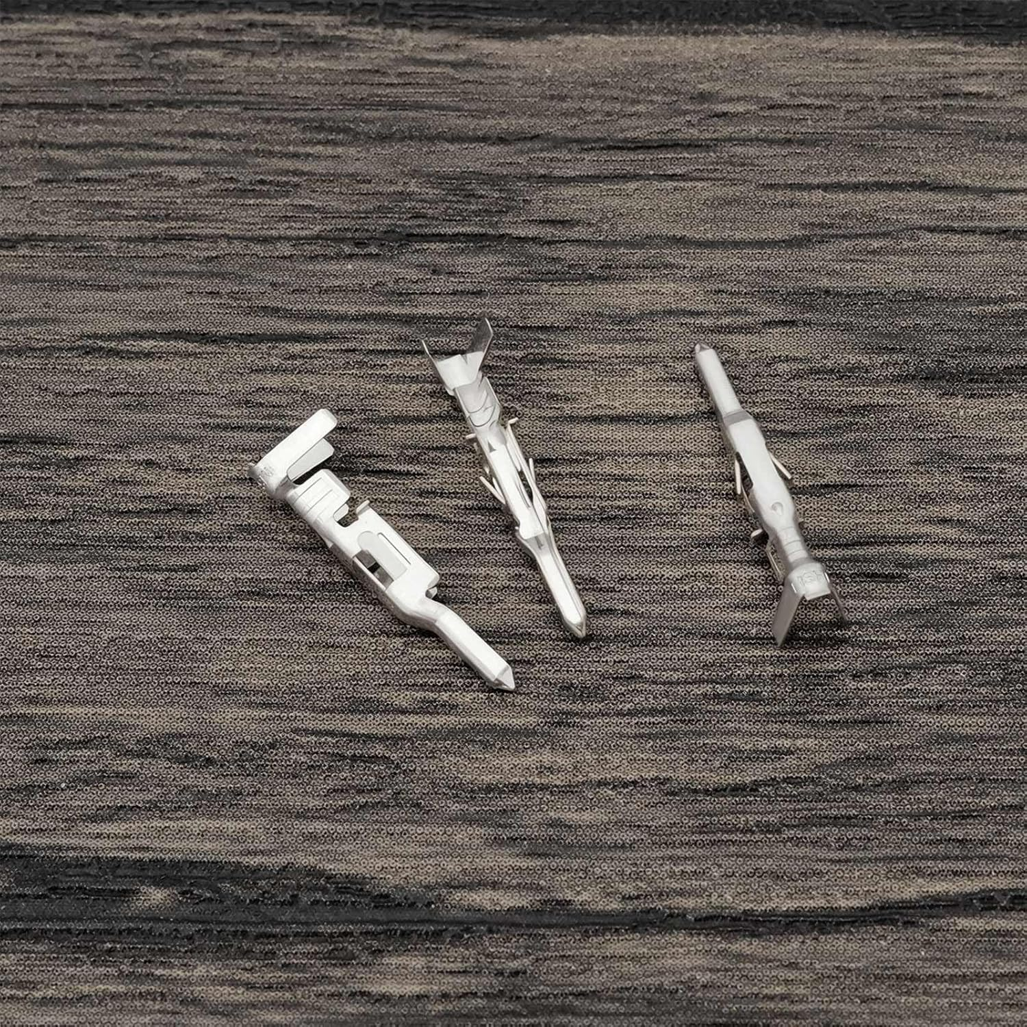 Emagtech 100Pcs 5559 4.2Mm Crimp Terminals Crimp Connector W2W Wire-To-Wire Crimp Connectors 39000040 Compatible with Molex Mini Compatible with Jr. Style