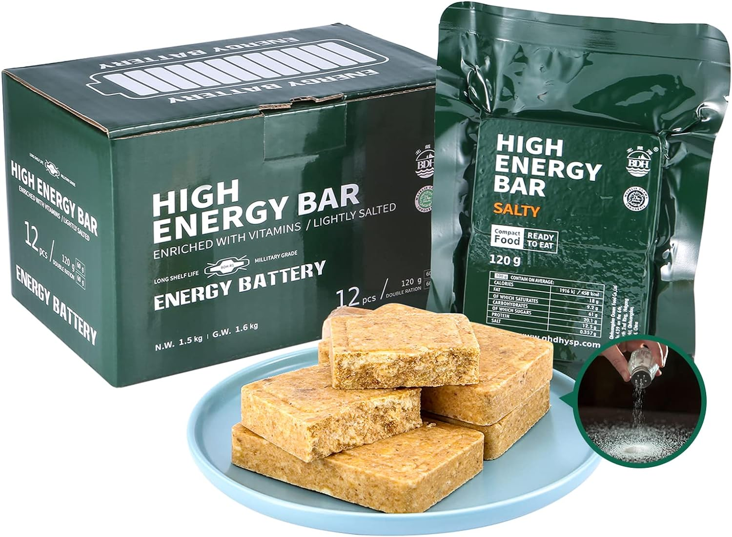 Emergency Food Ration Bars, Survival Tabs Supply for Outdoor Camping Emergency Snowstorm Earthquake Disaster Preparedness Kit with Long Self Life 12 Count image number 3