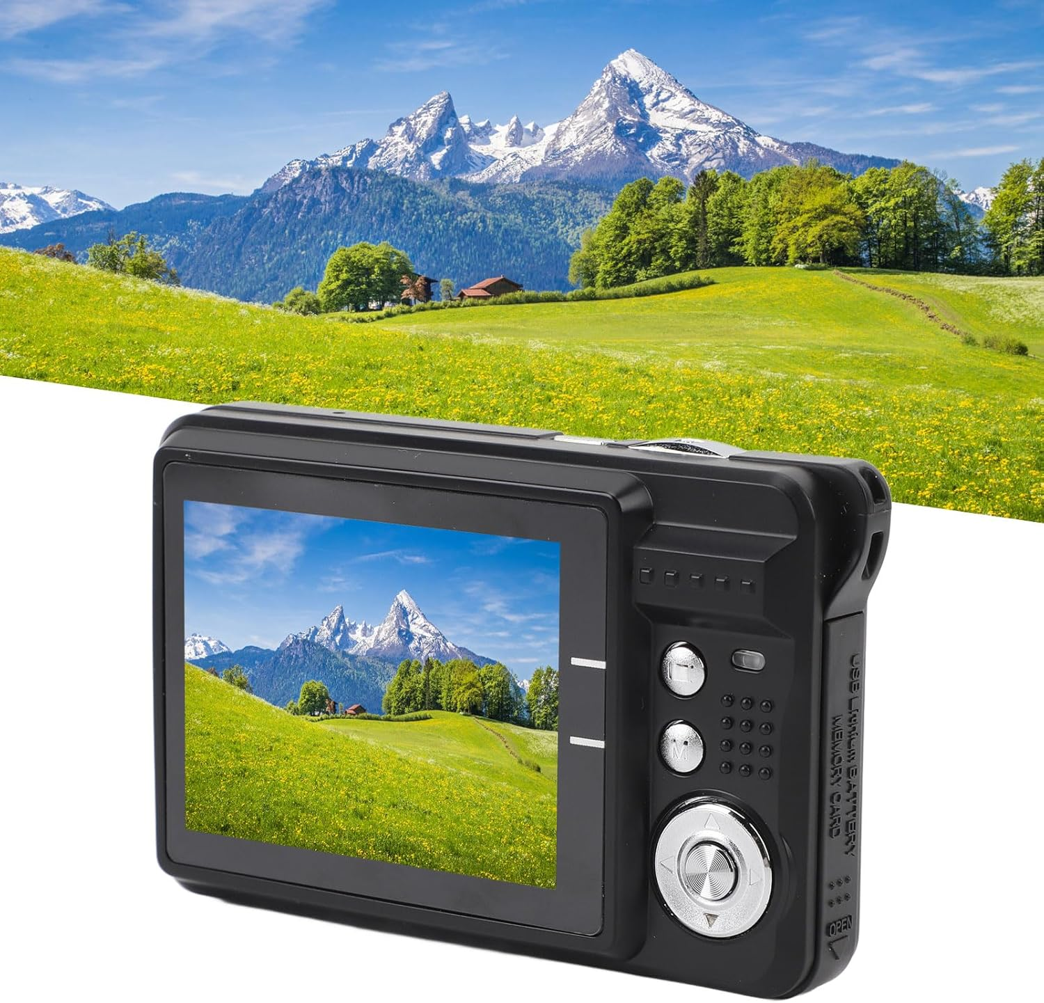 Dpofirs 4K Digital Camera, 8X Zoom, 48MP, Black, USB, SD Card, Digital Zoom, Auto Focus, Built-In Flash, 2.7 Inch TFT Display, HD Photo & Video, for Travel, Vlogging & Selfie image number 4