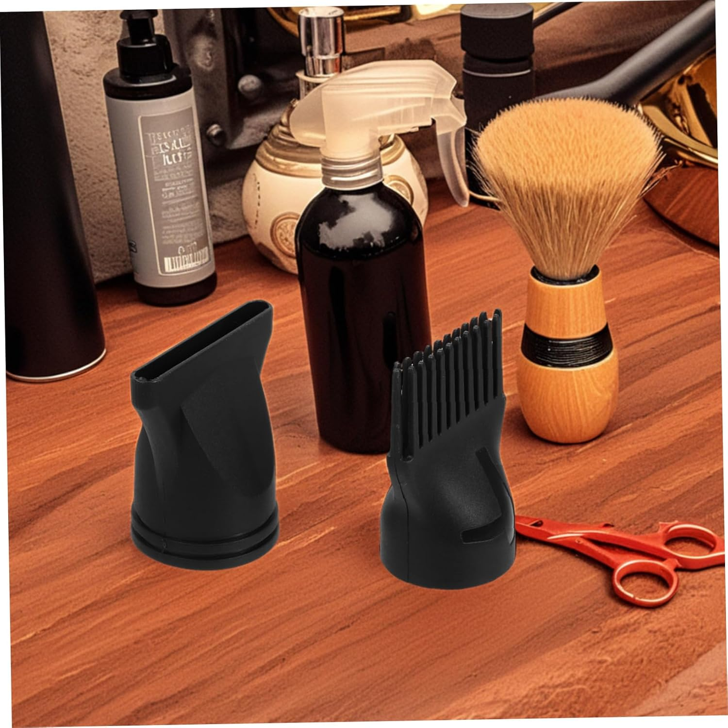 HEALEEP 2Pcs Hair Dryer Attachment Diffuser Narrow Concentrator Nozzle for Even Heat Distribution Versatile Styling Tool for All Hair Types