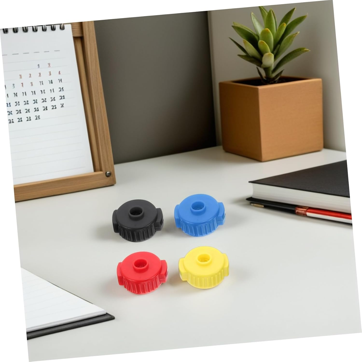 Toyvian 8Pcs Quick-Release Cymbal Nuts Plastic Cymbal Accessory Kit Drum Replacement Parts Percussion Drum Nuts Installation For image number 4